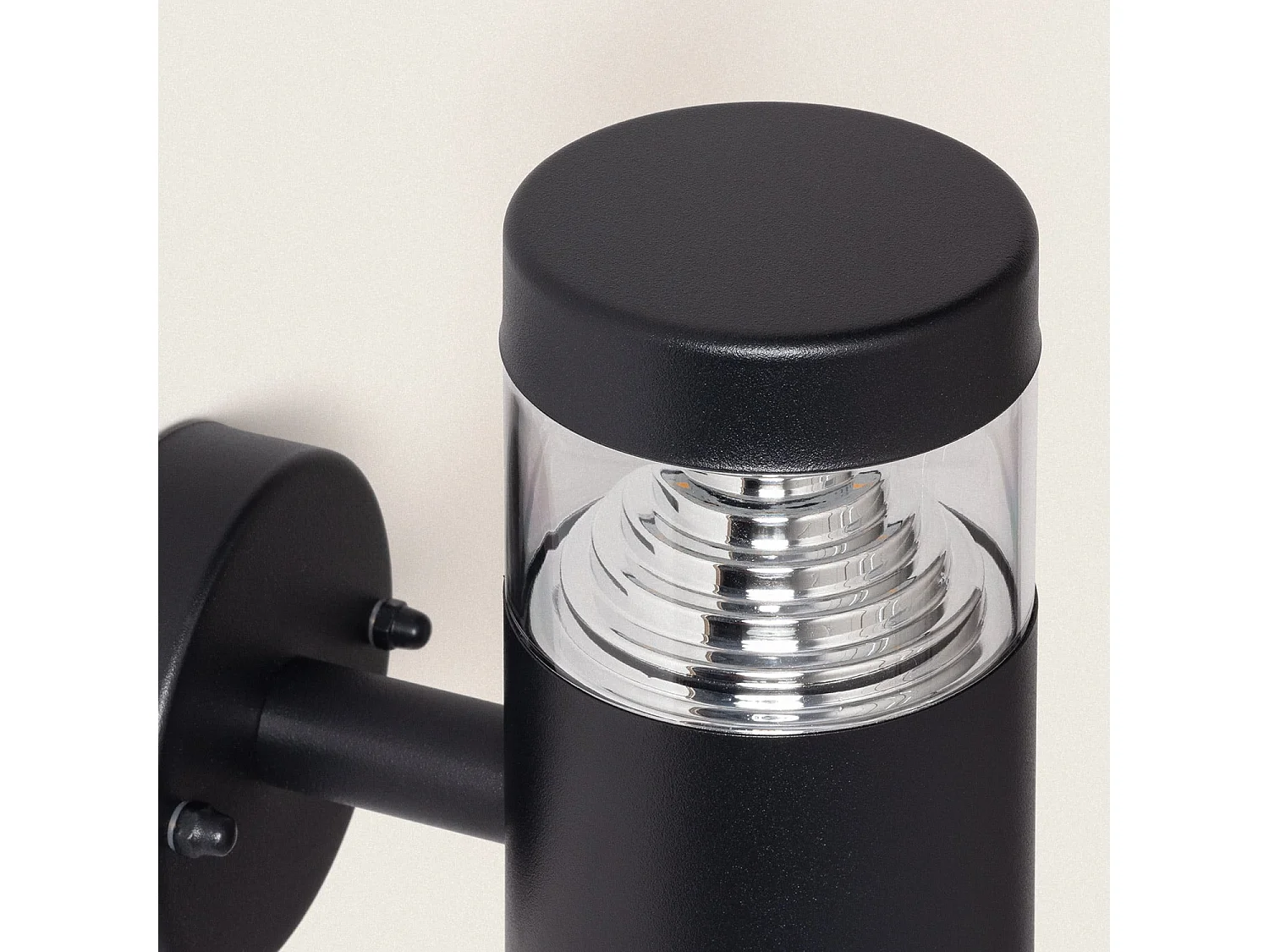 Lampada da Parete per Esterni LED 5W Acciaio Inossidabile Inti Nera 3000K Bianco Caldo