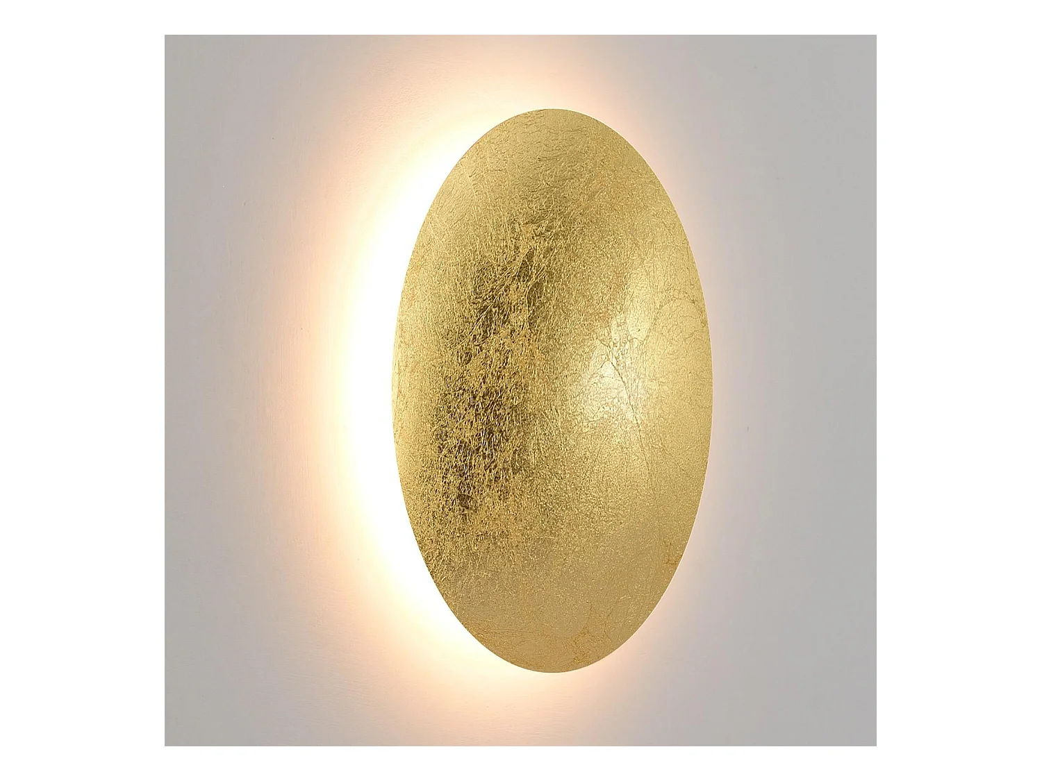 Aplique de Pared LED 18W de Aluminio Iris Dorado 3000K Blanco Cálido