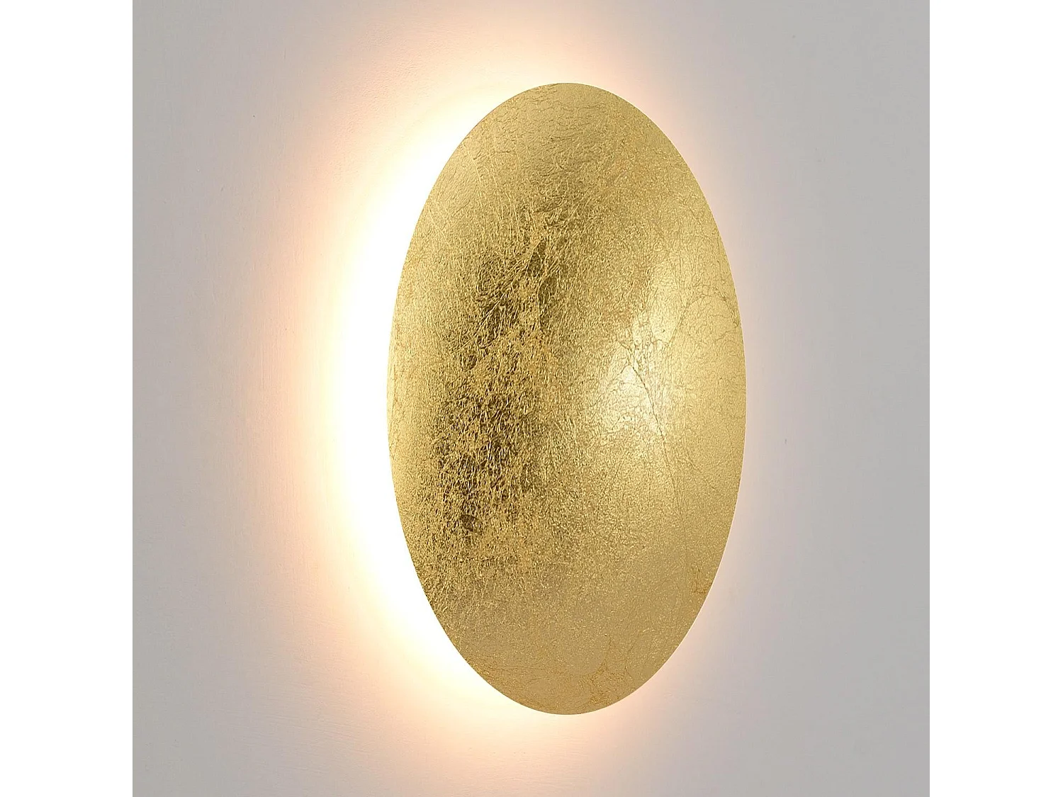 Applique Murale LED Aluminium Iris 18W Dorée 3000K Blanc chaud