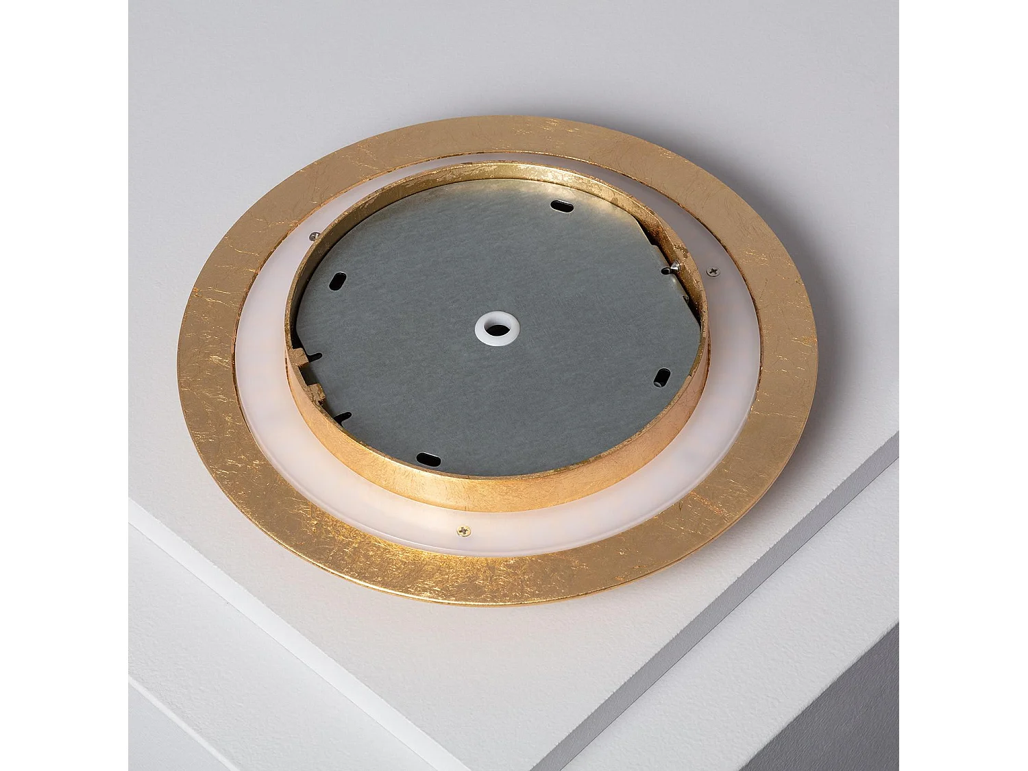 Applique Murale LED Aluminium Iris 18W Dorée 3000K Blanc chaud