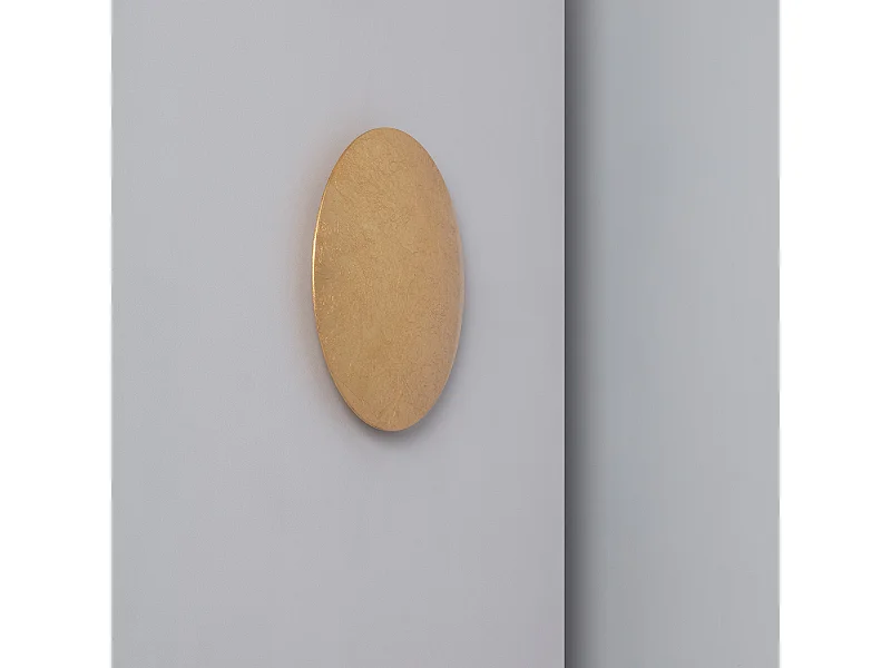 Applique Murale LED Aluminium Iris 18W Dorée 3000K Blanc chaud