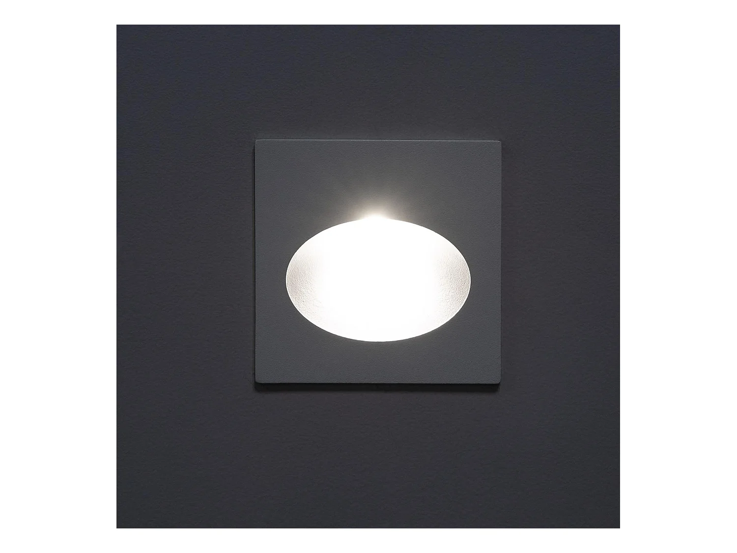 Balise Extérieure Murale LED Encastrable 3W Carrée Coney Blanche 4000K Blanc neutre
