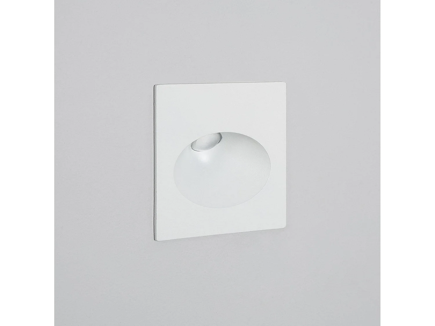 Balise Extérieure Murale LED Encastrable 3W Carrée Coney Blanche 4000K Blanc neutre