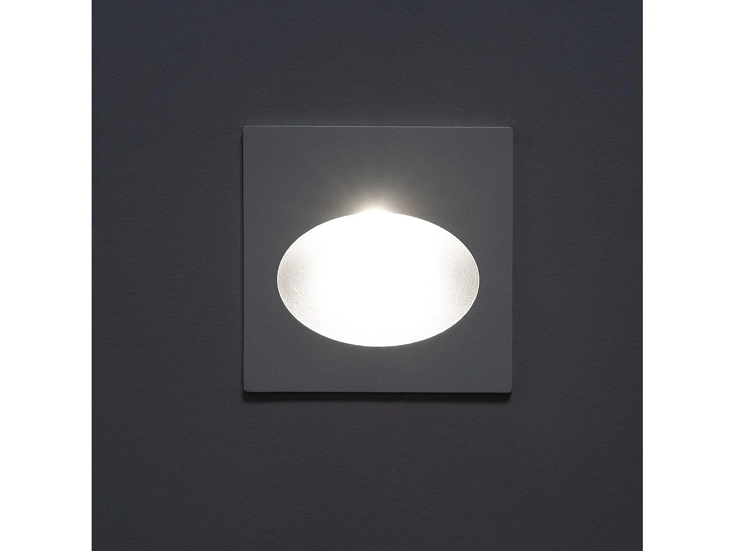 Balise Extérieure Murale LED Encastrable 3W Carrée Coney Blanche 4000K Blanc neutre