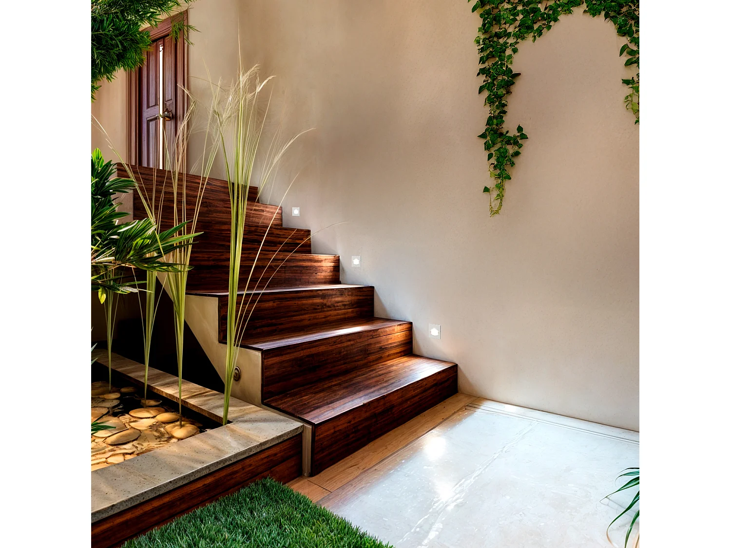 Balise Extérieure Murale LED Encastrable 3W Carrée Coney Blanche 4000K Blanc neutre