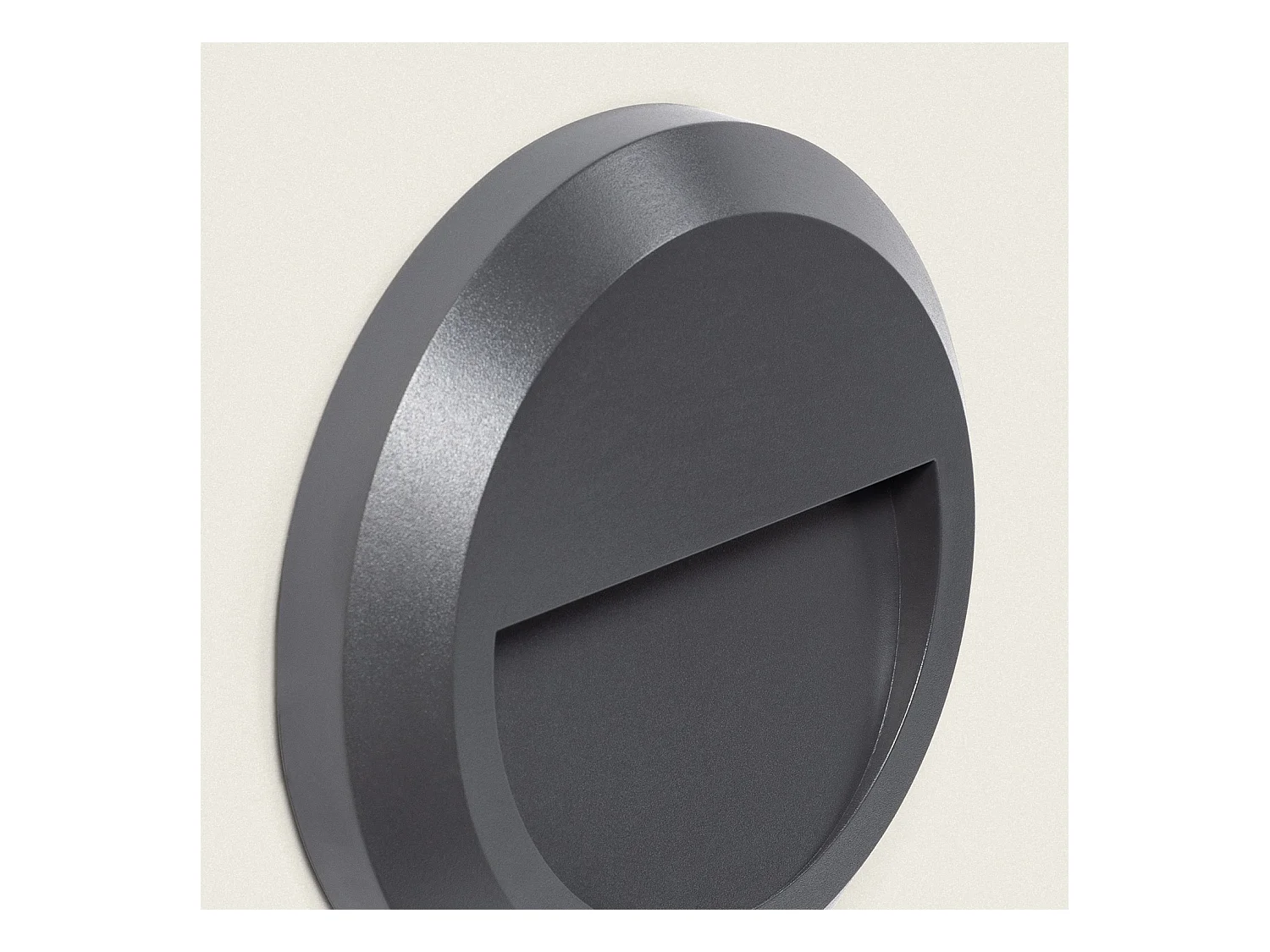 Segnapasso LED per Esterno da Superficie Parete Circolare Antracite Edulis 4000K Bianco Naturale