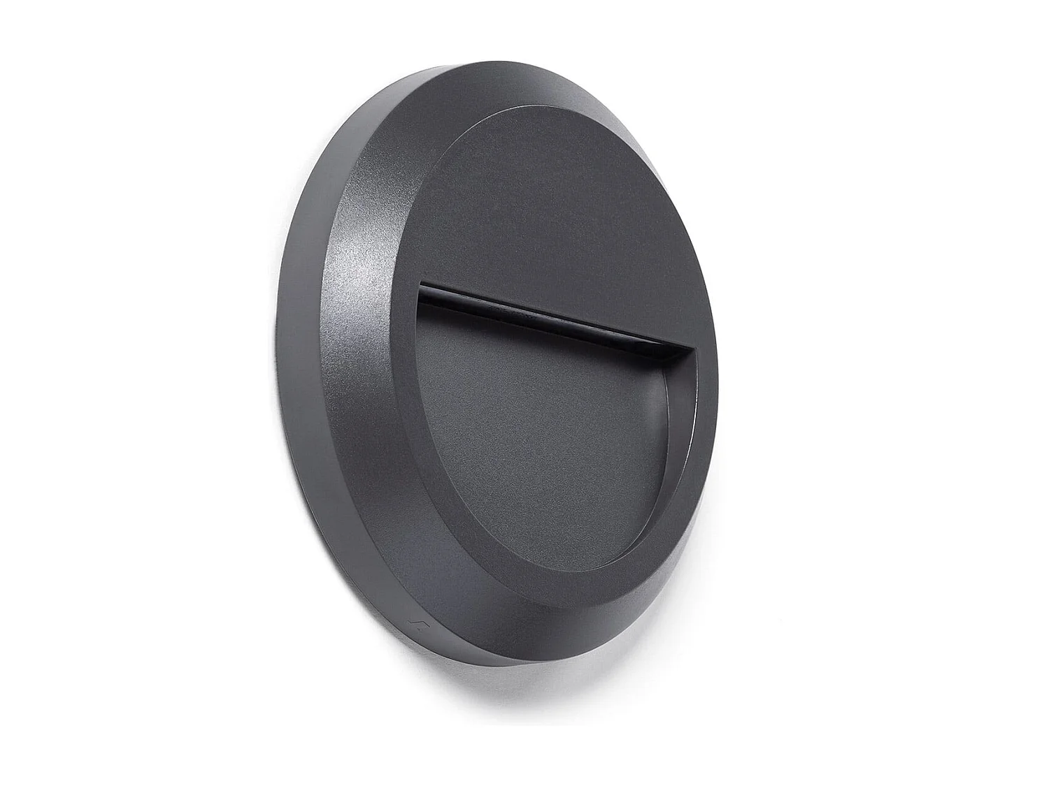 Baliza Exterior LED Superficie Pared Circular Antracita Edulis 4000K Blanco Neutro