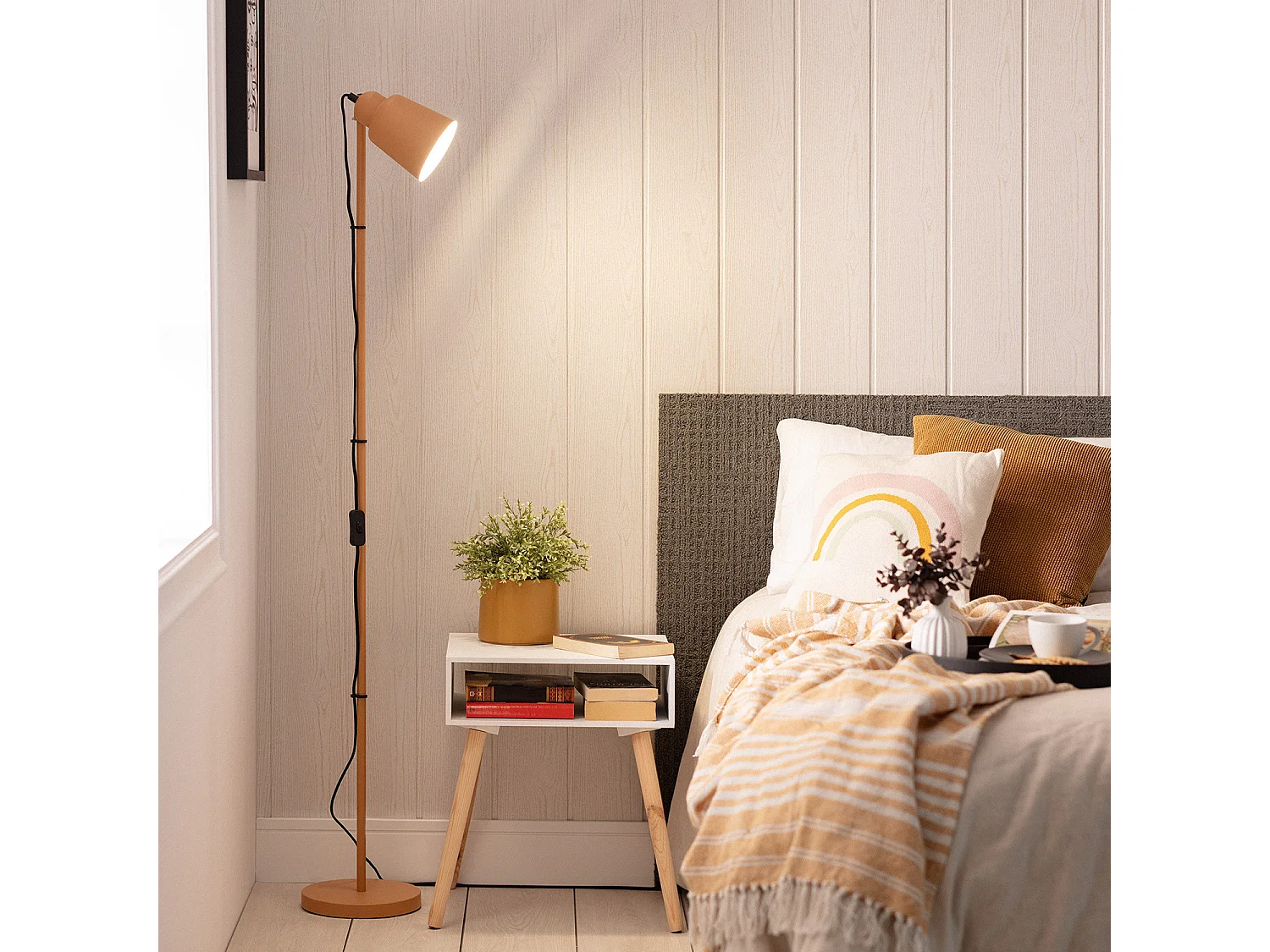 Lampadaire Métal Ulux Blanc