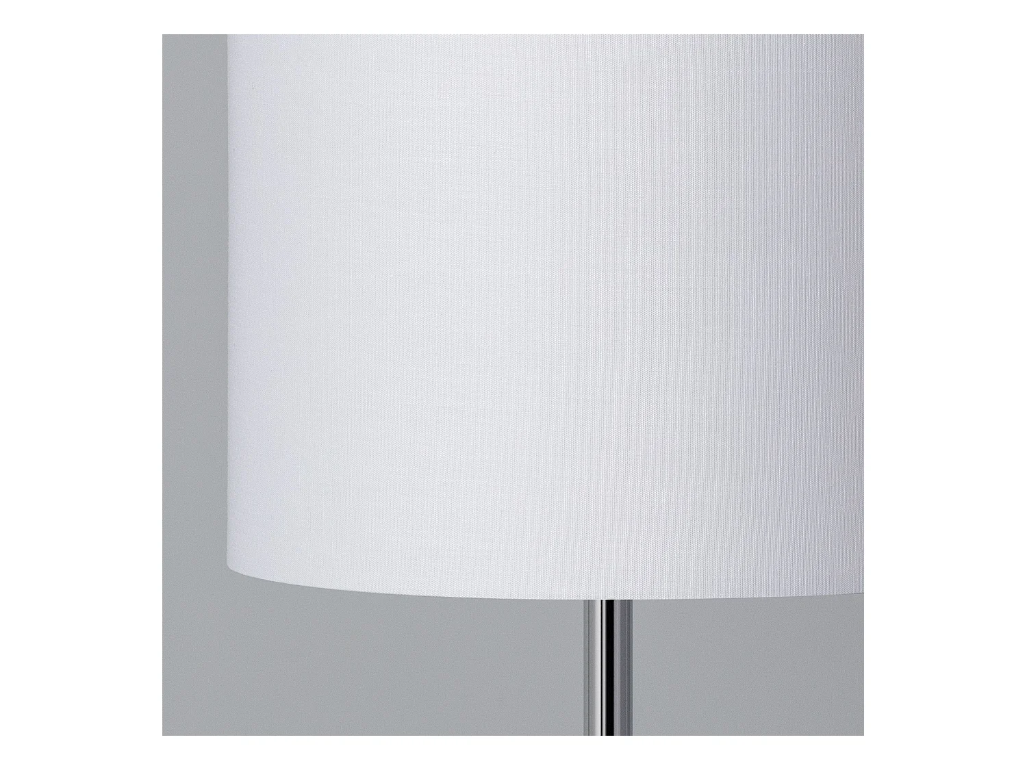 Lámpara de Pie de Metal y Tela Pangiri Blanco