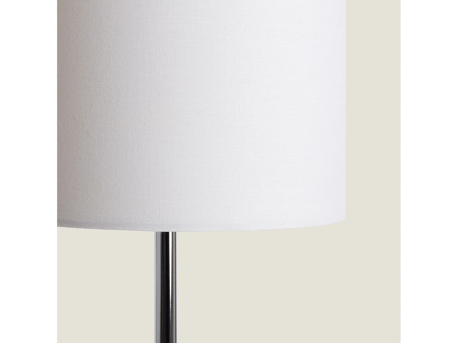 Lampadaire Métal et Tissu Pangiri  Blanc