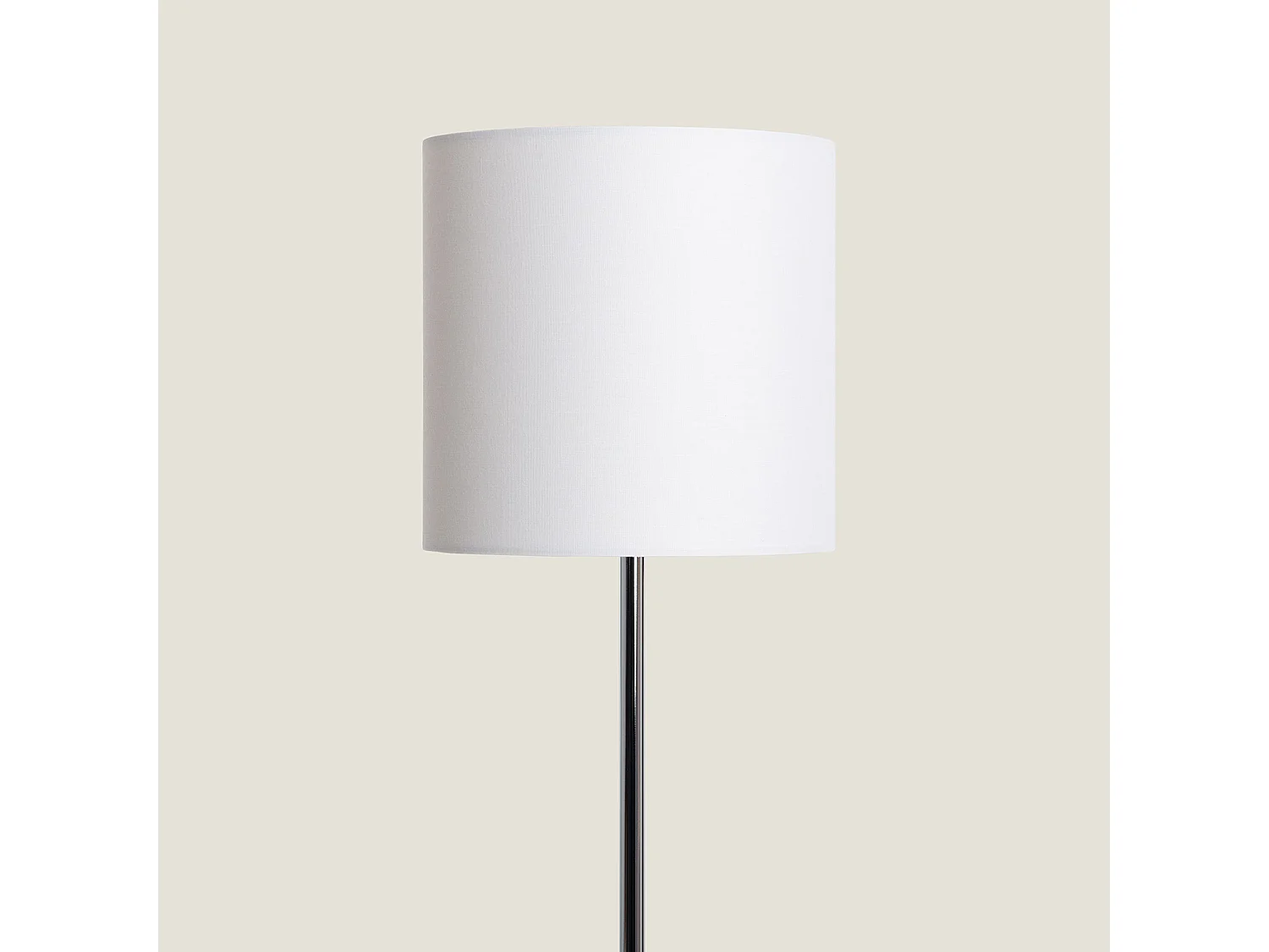 Lampadaire Métal et Tissu Pangiri  Blanc