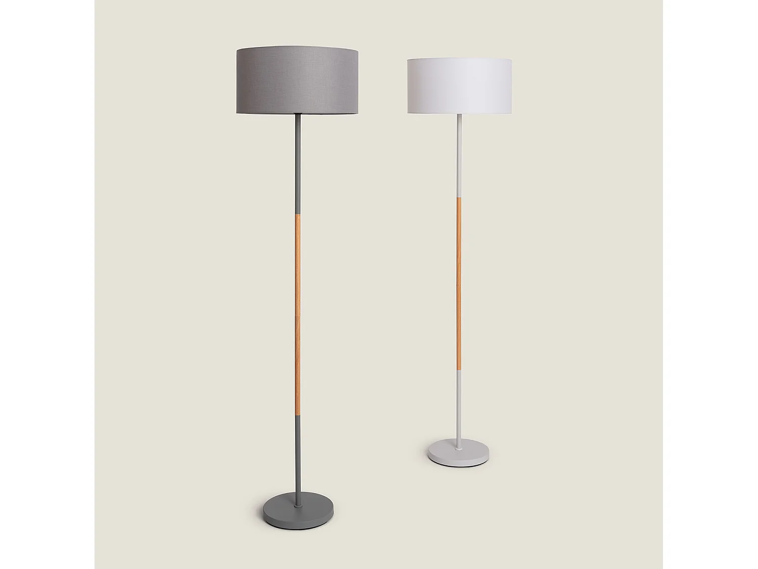 Lampadaire Métal Silinda WiFi avec Variateur Blanc