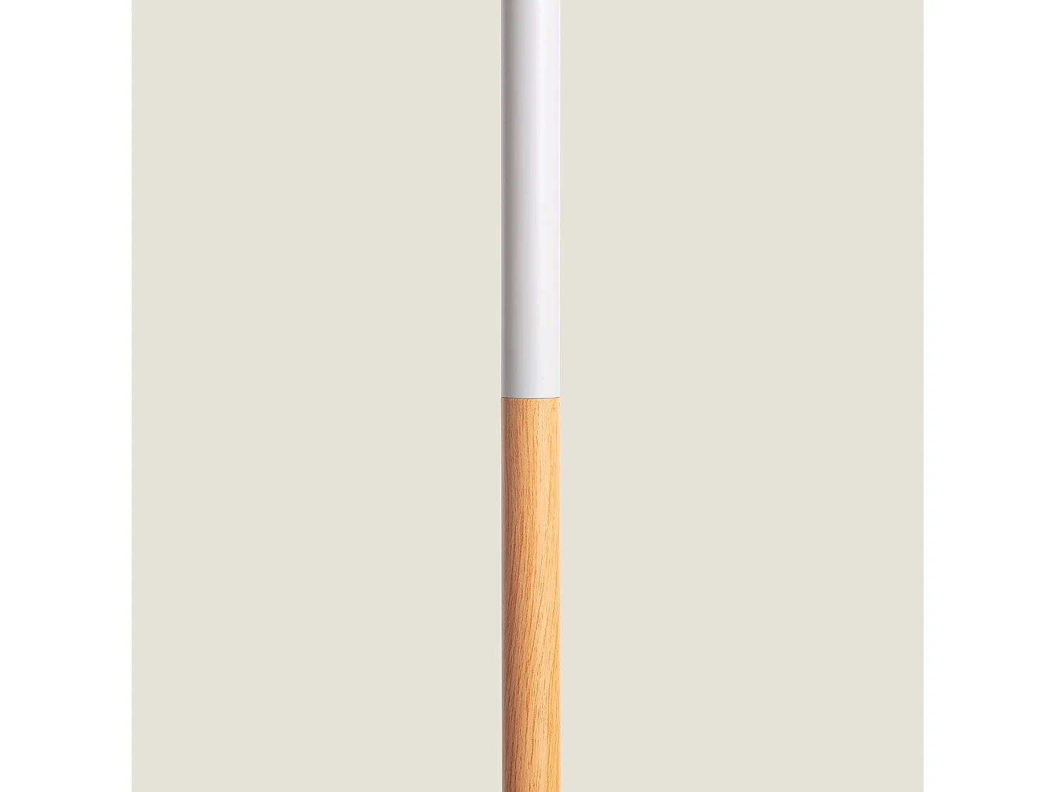 Lámpara de Pie de Metal y Madera Wifi con Regulador Silinda Blanco