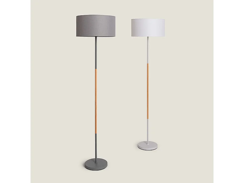 Lampadaire Métal Silinda WiFi avec Variateur Blanc