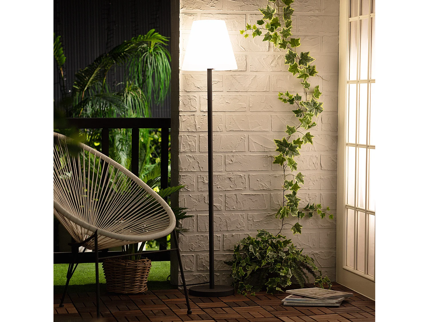 Lampadaire Extérieur Aluminium Maipo Noir