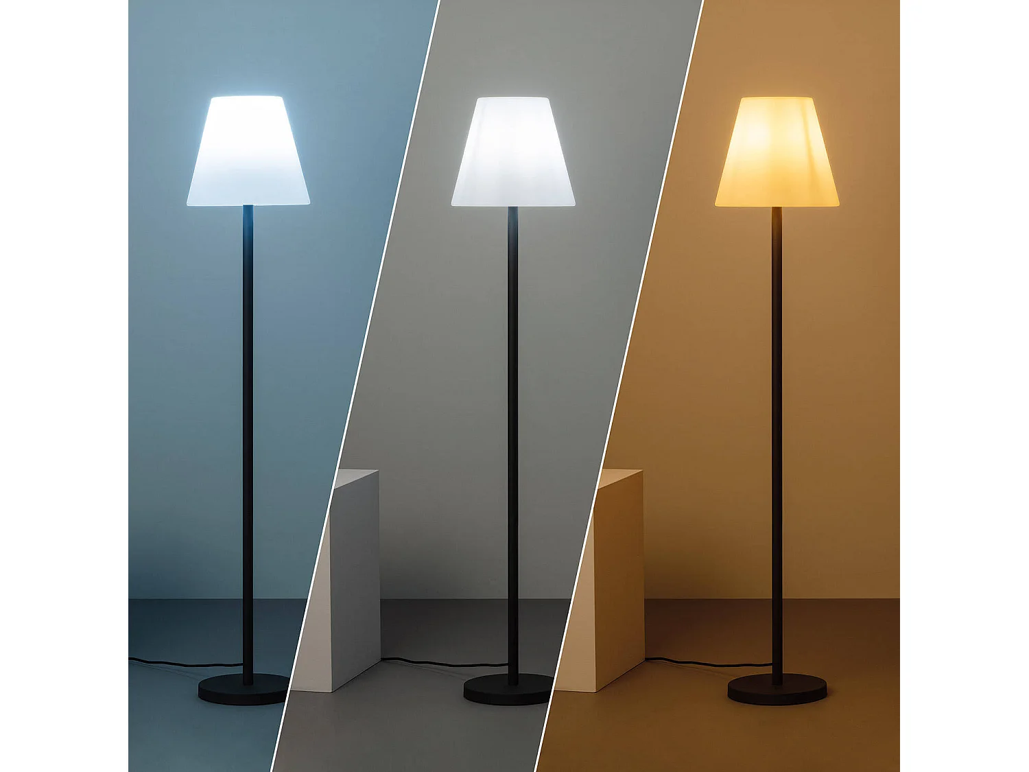 Lampadaire Extérieur Aluminium Maipo Noir