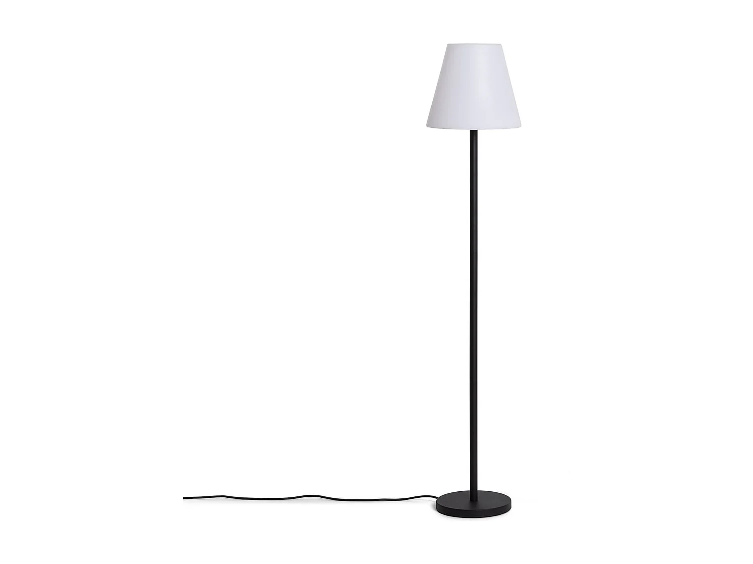 Lámpara de Pie Exterior de Aluminio Maipo Negro