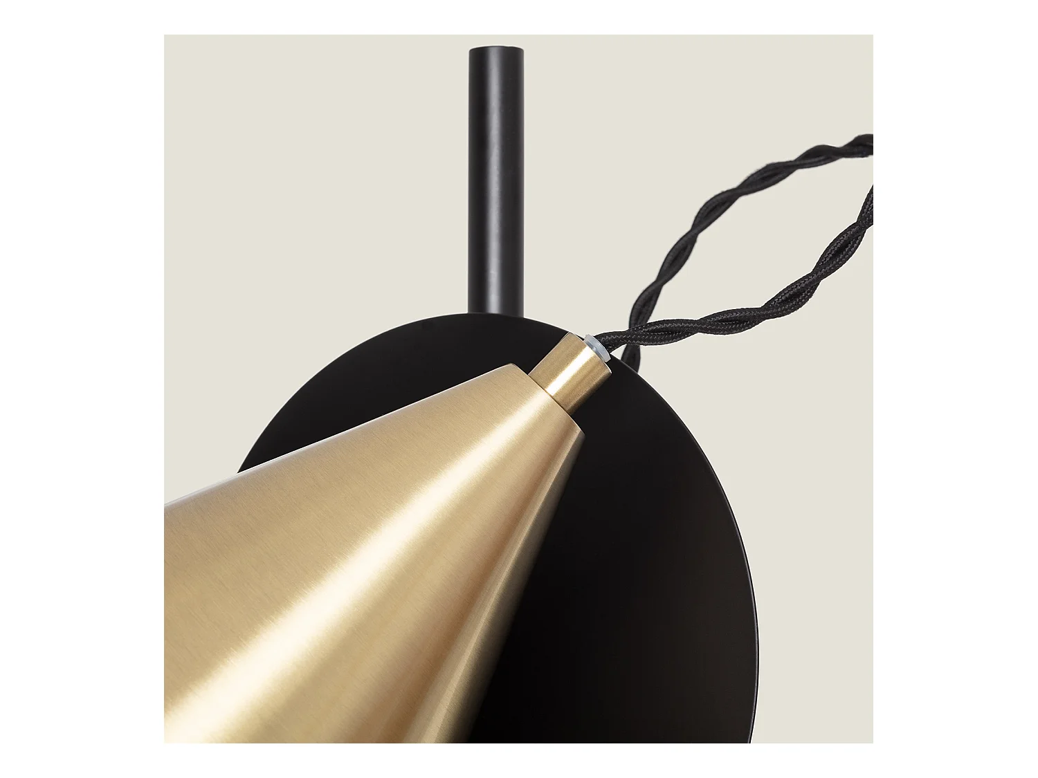 Lampada da Tera in Metallo Liceo Nero - Oro