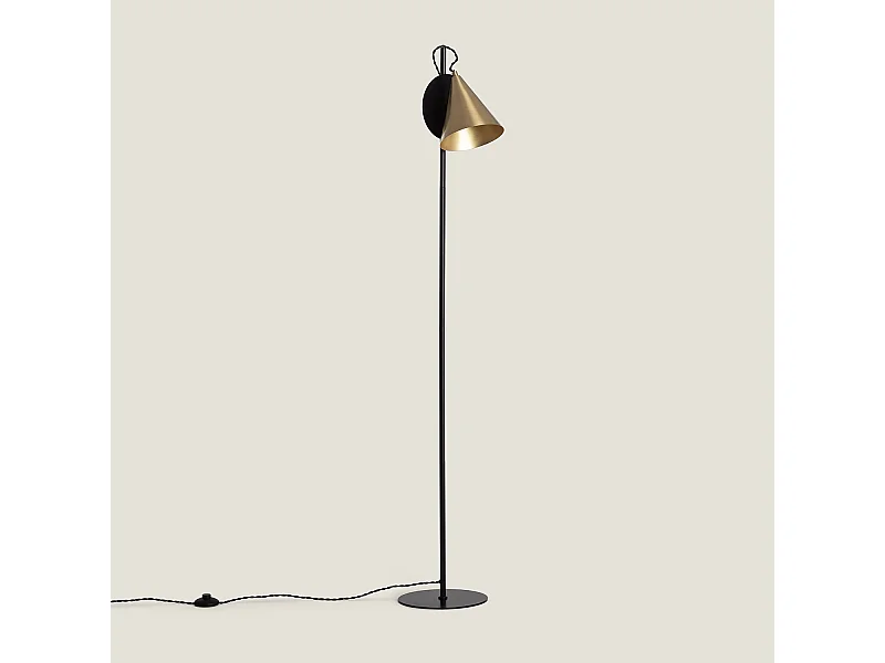 Lampadaire Métal Liceo  Noir- Doré