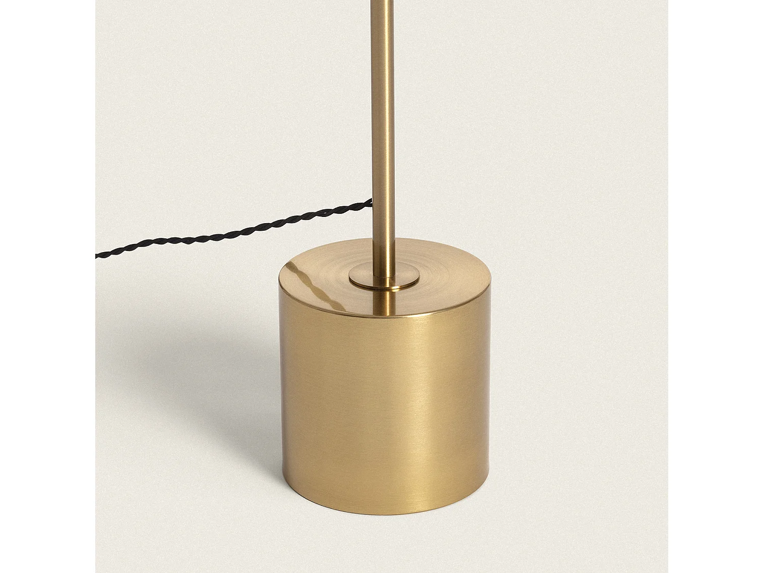 Lampadaire Métal et Verre Windsor  Doré