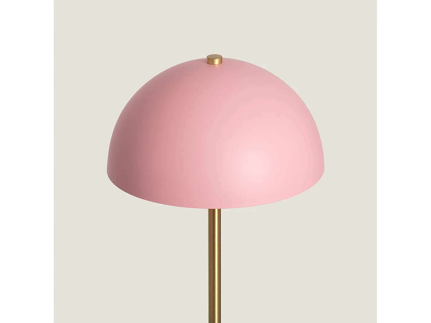 Lampadaire Métal et Verre Shelley Madow Rose pastel