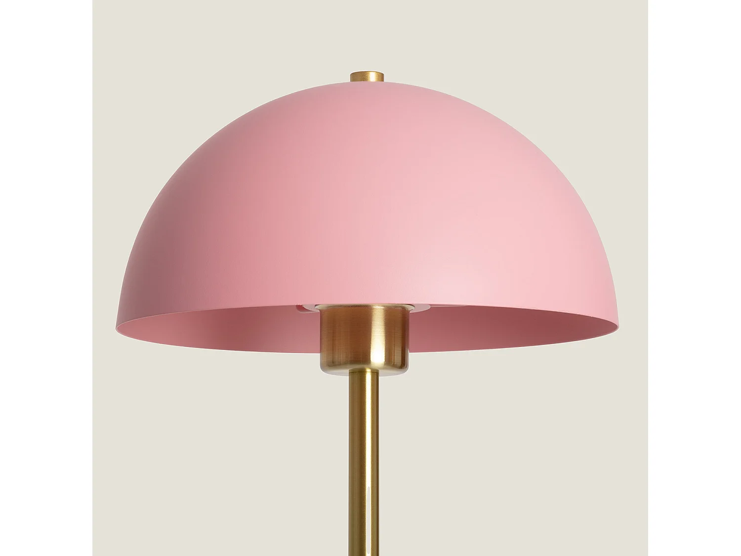 Lampadaire Métal et Verre Shelley Madow Rose pastel