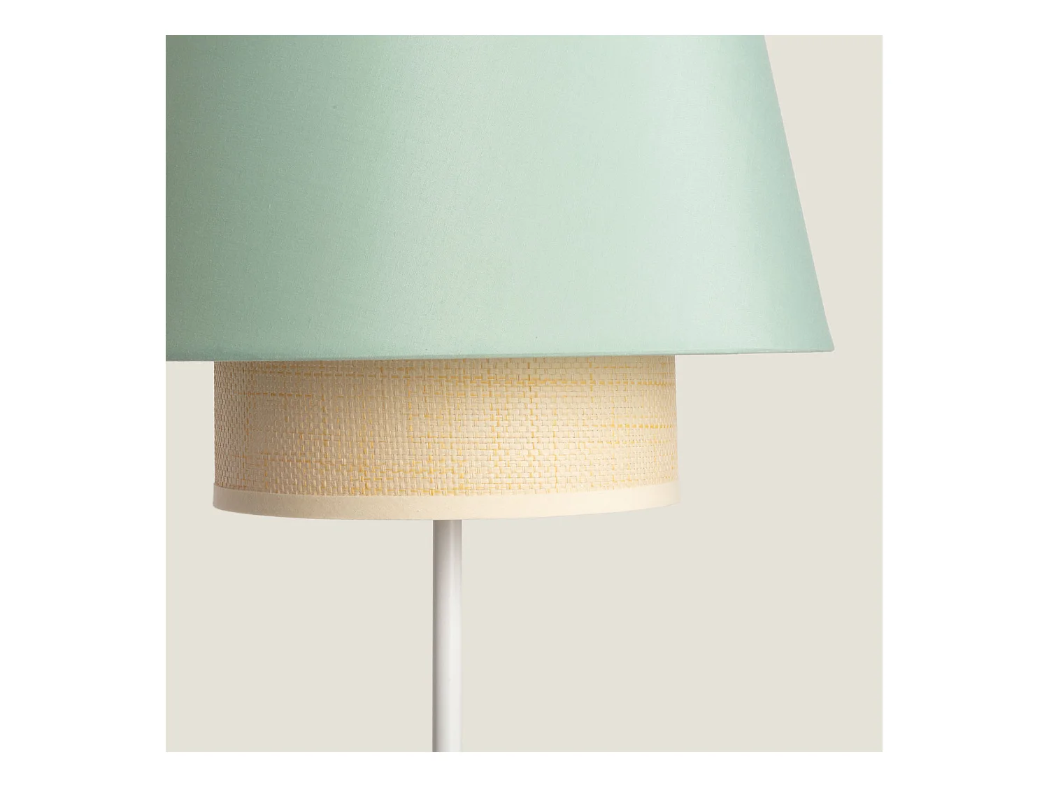 Lámpara de Pie Tela Chulu Verde