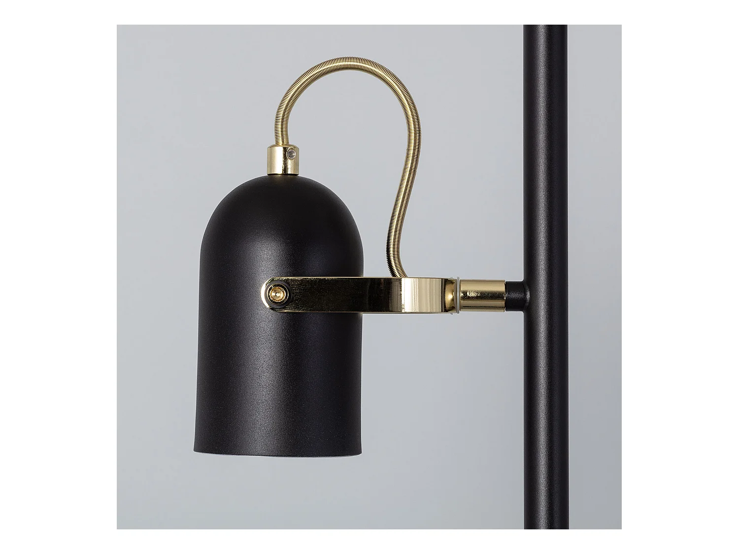 Lámpara de Pie Cano 3 Focos Negro