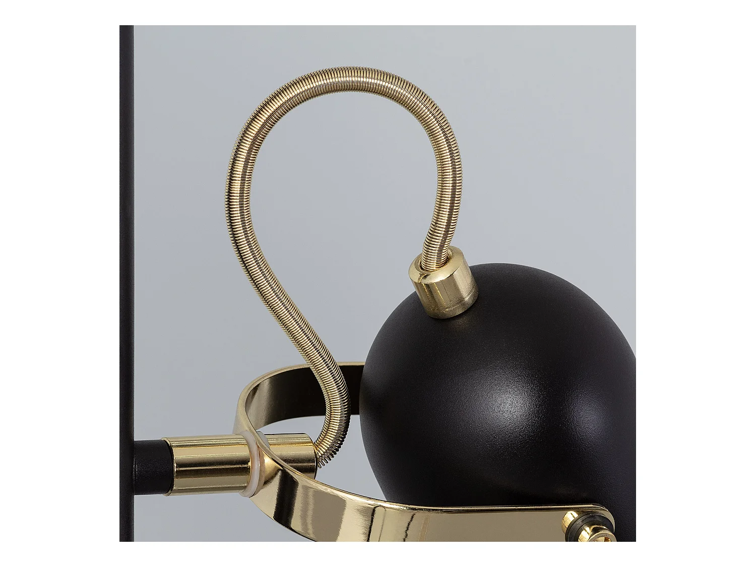 Lámpara de Pie Cano 3 Focos Negro