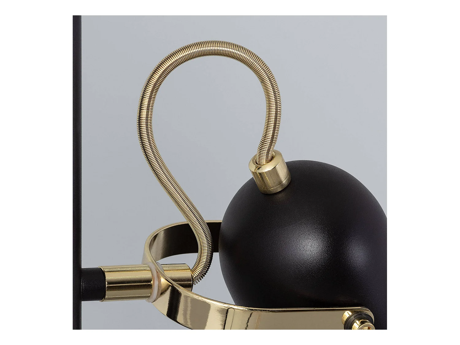 Lámpara de Pie Cano 3 Focos Negro