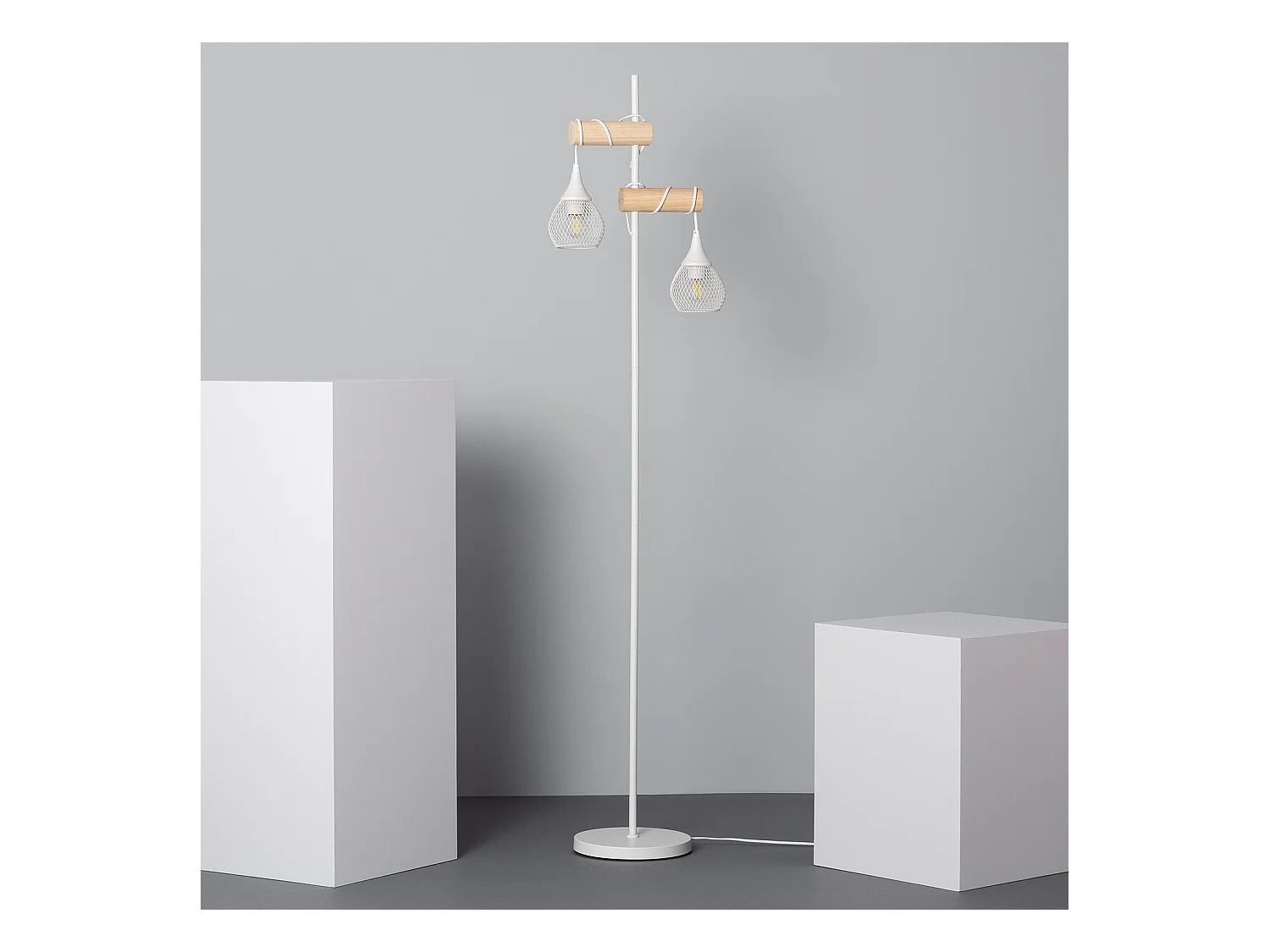 Lámpara de Pie Monah Blanco