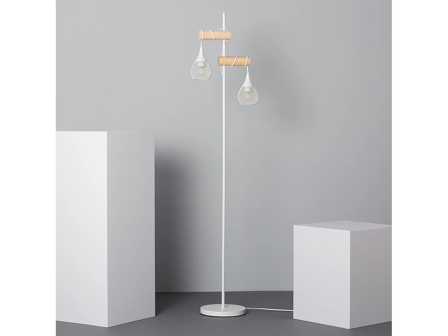 Lampadaire Monah Blanc