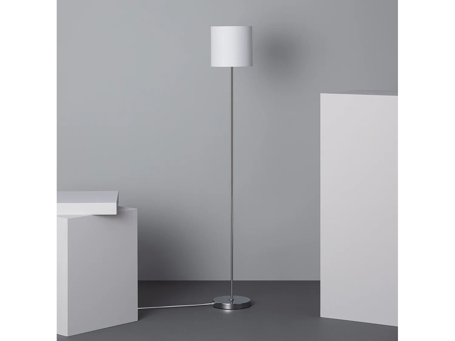 Lampadaire Métal Pangiri WiFi avec Variateur Blanc