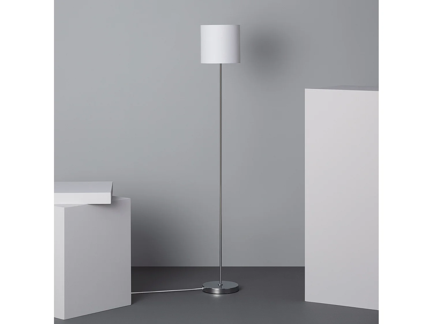 Lampadaire Métal Pangiri WiFi avec Variateur Blanc