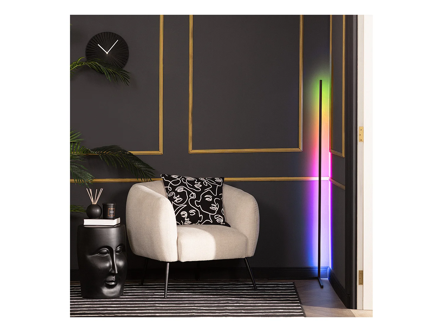 Lampada da Terra LED RGBWW Luxy 20W Nero