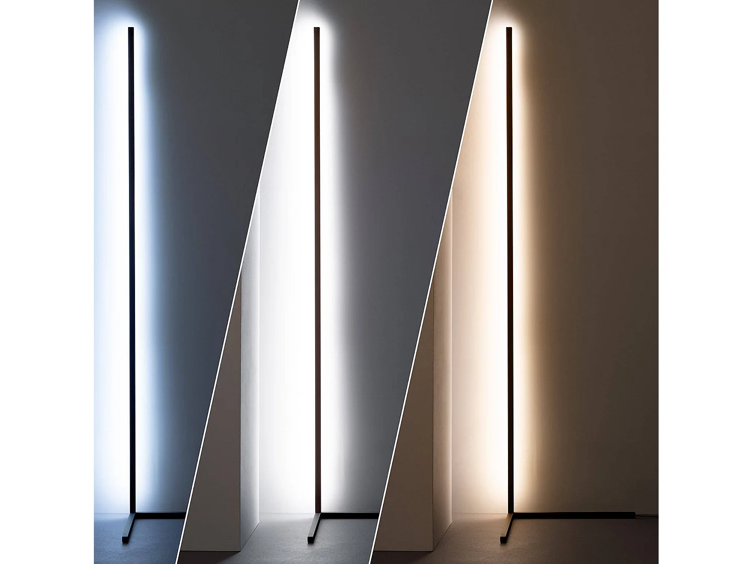 Lampada da Terra LED RGB+CCT Luxy 20W Nero