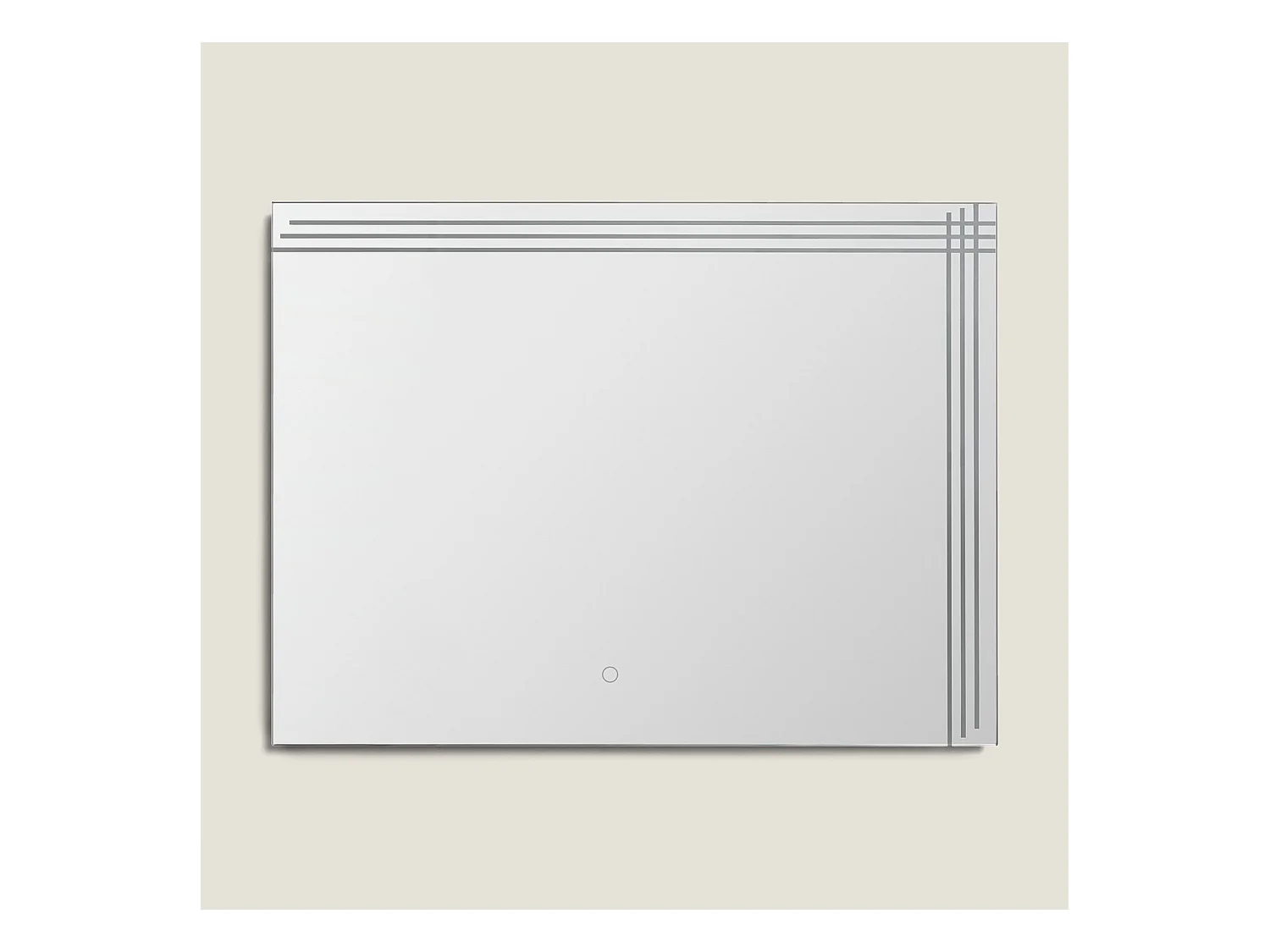 Specchio da Bagno con Luce LED 60x80 cm Dinklage 6000K Bianco Freddo