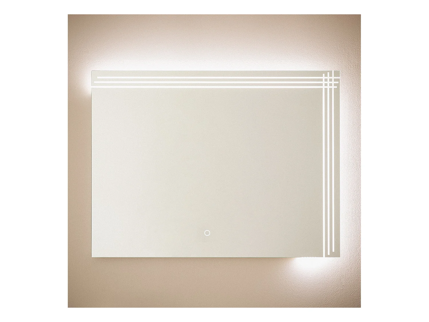 Specchio da Bagno con Luce LED 60x80 cm Dinklage 6000K Bianco Freddo