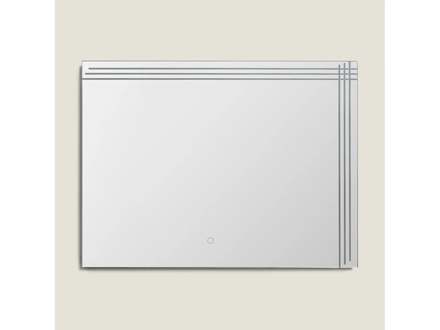 Miroir Salle de Bain avec Éclairage LED Dinklage 60x80 cm 6000K Blanc froid