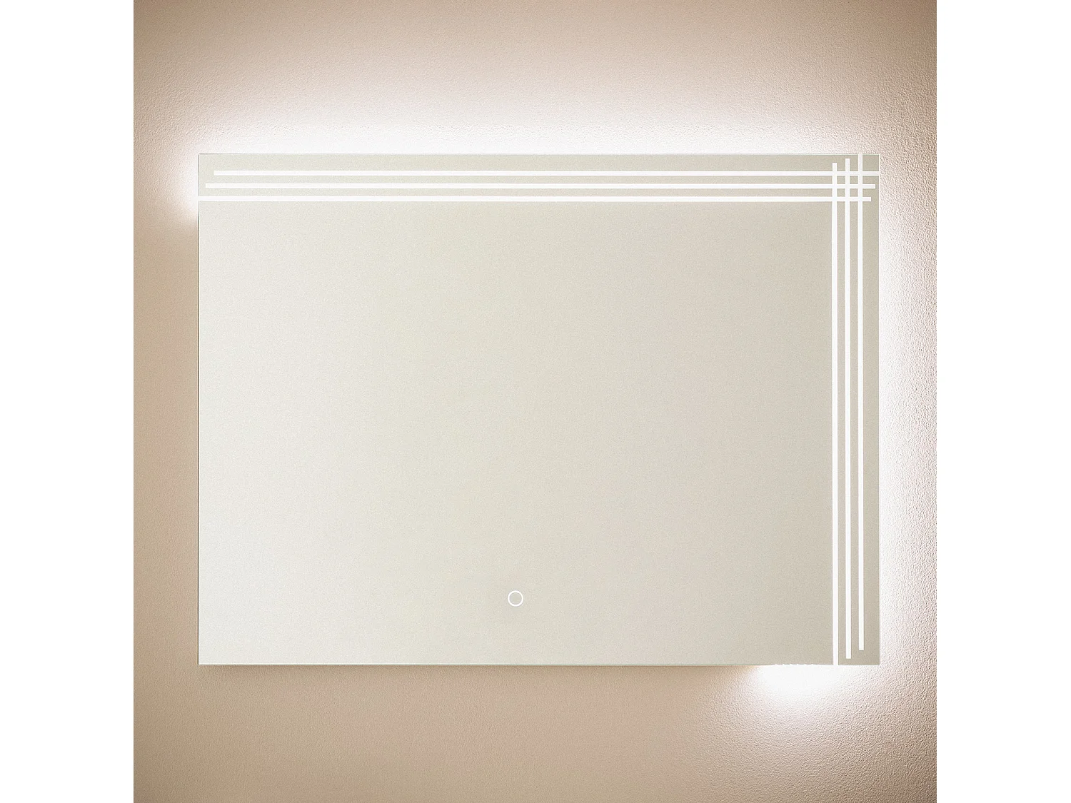 Miroir Salle de Bain avec Éclairage LED Dinklage 60x80 cm 6000K Blanc froid