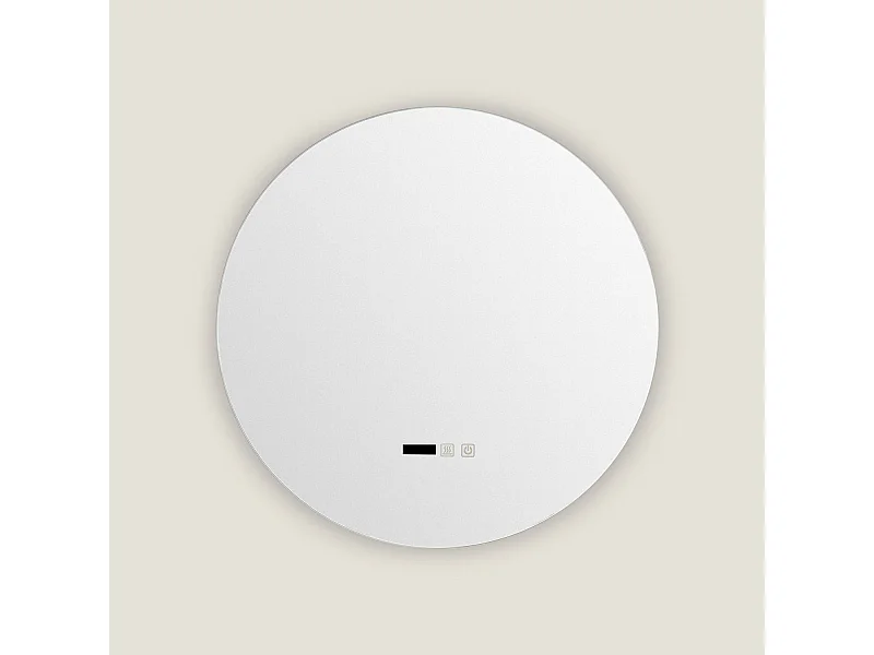 Specchio da Bagno con Luce LED e Antiappannamento Ø45 cm Volpe Selezionabile (Caldo-Naturale-Freddo)