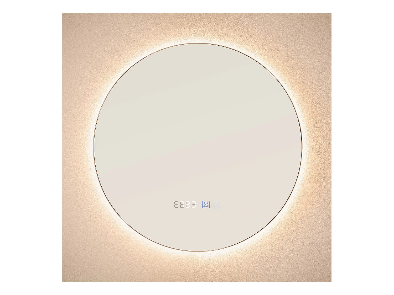 Specchio da Bagno con Luce LED e Antiappannamento Ø45 cm Volpe Selezionabile (Caldo-Naturale-Freddo)