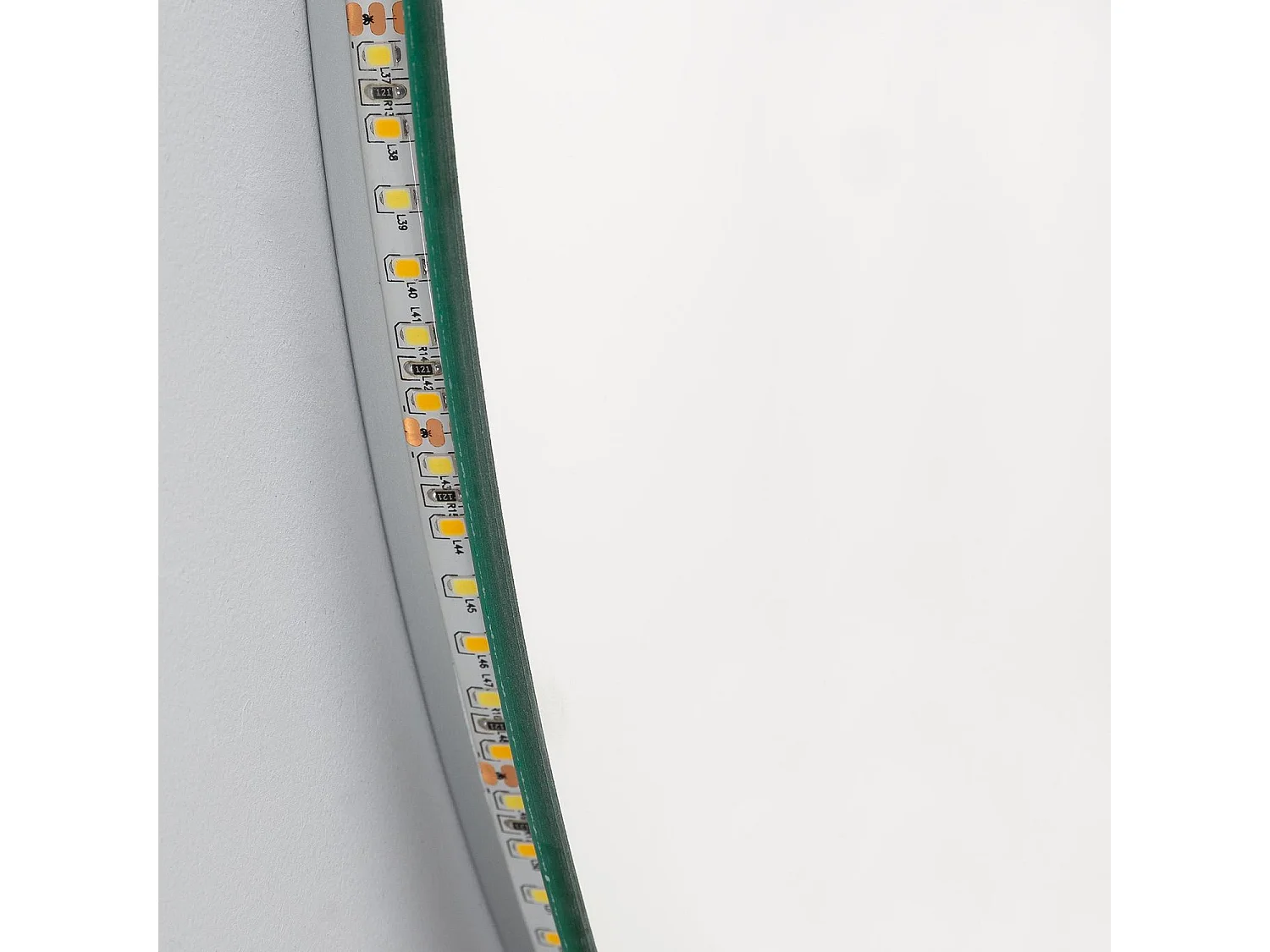 Miroir Salle de Bain avec Éclairage LED Anti-buée Volpe Ø45cm Sélectionnable (chaud-neutre-froid)