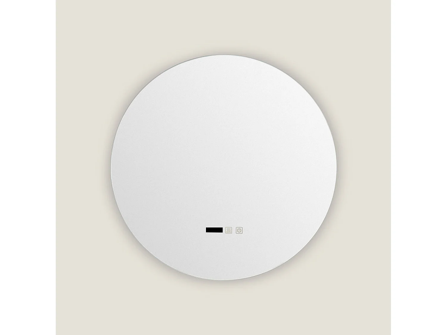 Miroir Salle de Bain avec Éclairage LED Anti-buée Volpe Ø45cm Sélectionnable (chaud-neutre-froid)