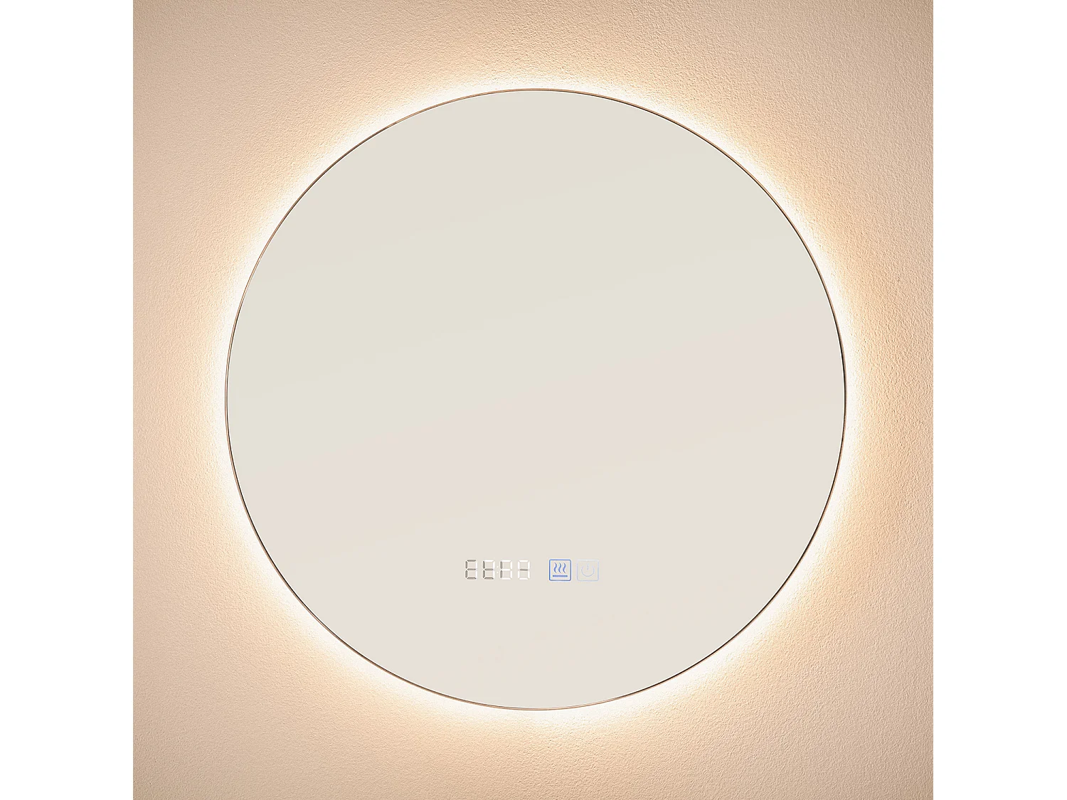 Miroir Salle de Bain avec Éclairage LED Anti-buée Volpe Ø45cm Sélectionnable (chaud-neutre-froid)