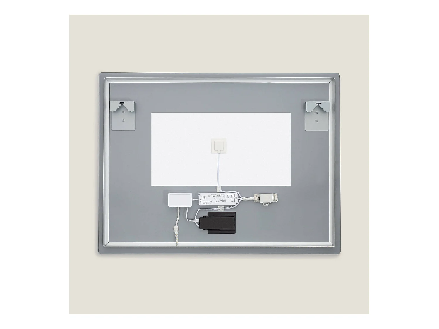 Espejo Baño con Luz LED y Antivaho 60x80 cm Sarakiniko Seleccionable (Cálido-Neutro-Frío)