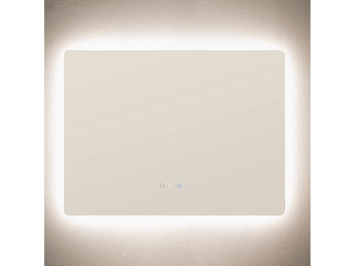 Miroir Salle de Bain avec Éclairage LED Anti-buée Sarakiniko 60x80 cm Sélectionnable (chaud-neutre-froid)