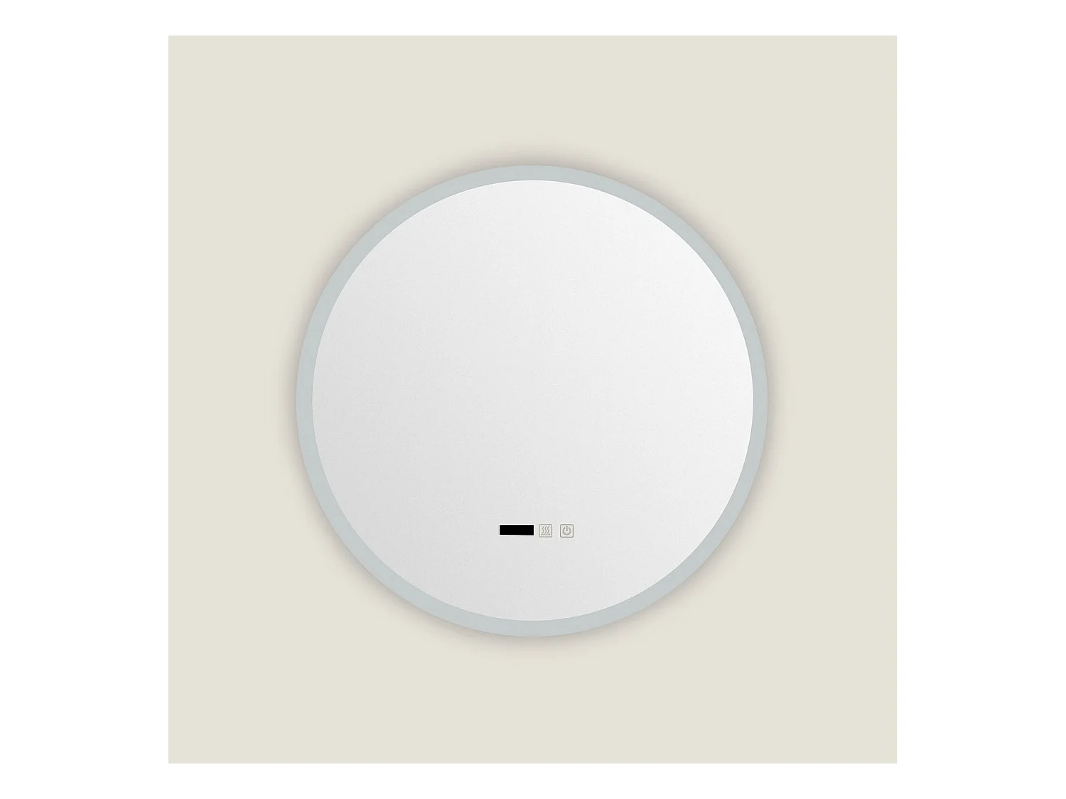 Specchio da Bagno con Luce LED e Antiappannamento Ø60 cm Palolem Selezionabile (Caldo-Naturale-Freddo)