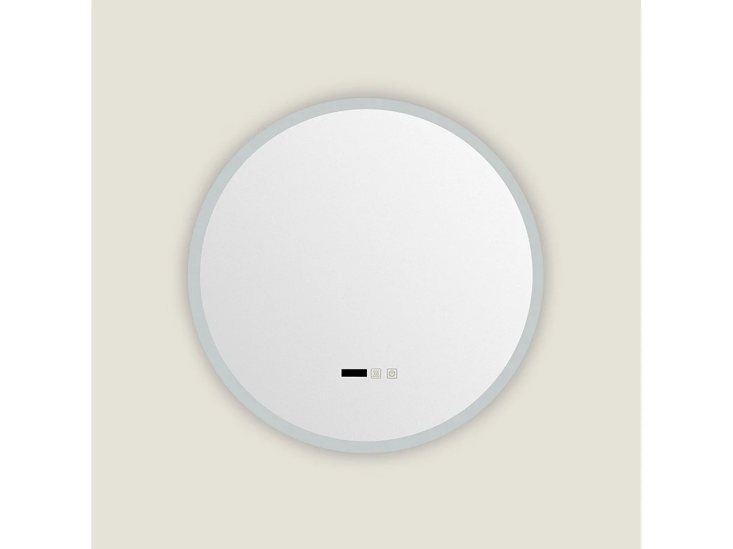 Espejo Baño con Luz LED y Antivaho Ø60 cm Palolem Seleccionable (Cálido-Neutro-Frío)