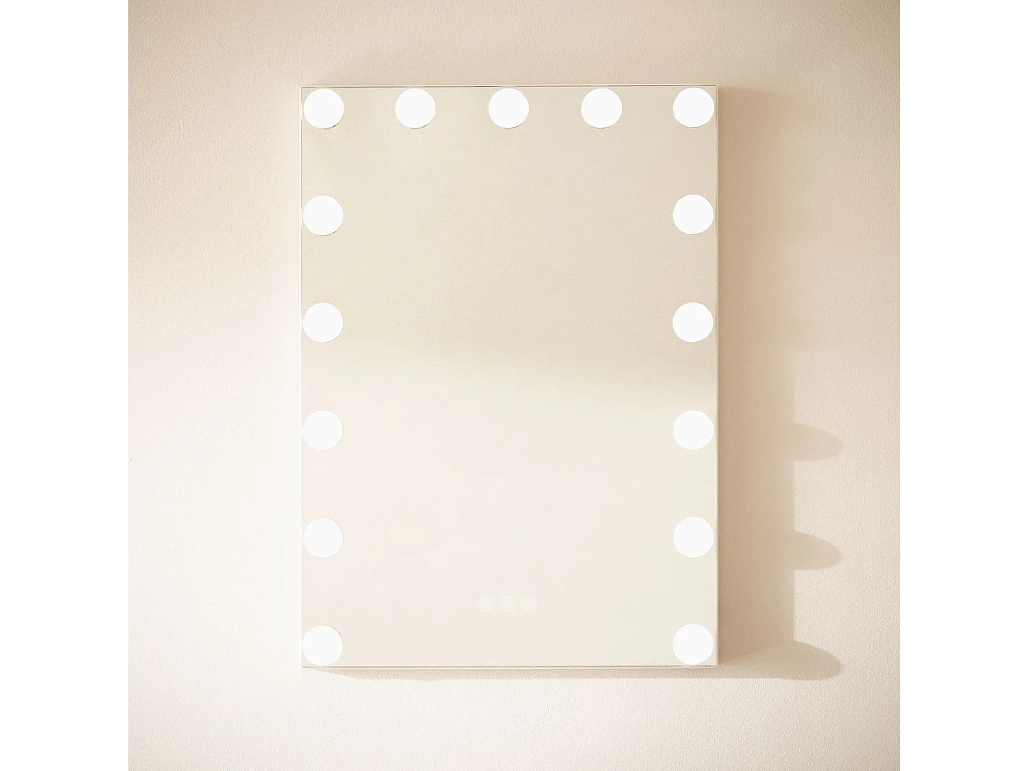 Miroir Salle de Bain avec Éclairage LED Essauira 70x50cm Sélectionnable (chaud-neutre-froid)